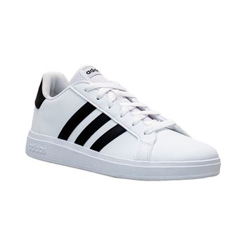 Tenis-Casual-Branco-e-Preto-Kids-Grand-Court-|-Adidas-Tamanho--33---Cor--PRETO-0